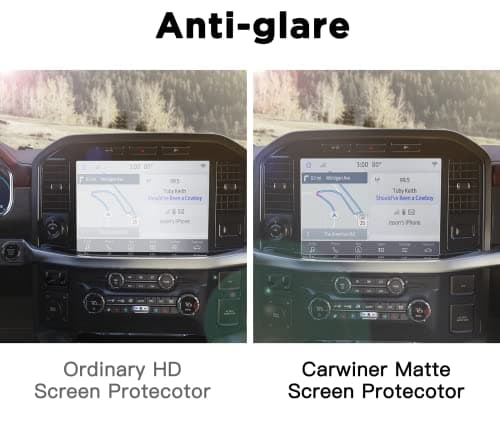 Carwiner Screen Protector for 2021 Ford F-150 12In Navigation Display Tempered Glass F150 SYNC4 Touchscreen Protector Accessories (Matte)