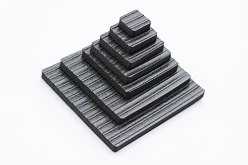 Square Furniture Pads - Keep Furniture Where it Belongs! (4 Inch) 4 Pack