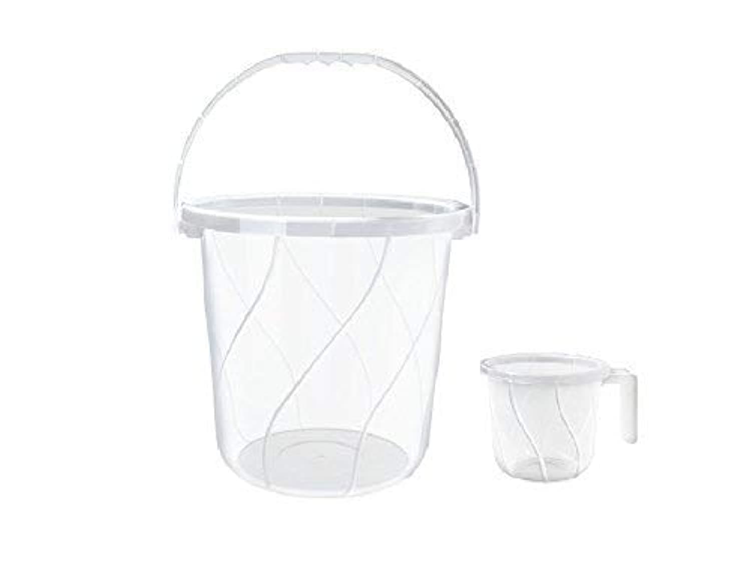 MILTON Plastic Orbit Bucket And Matching Mug, Clear, 25 L