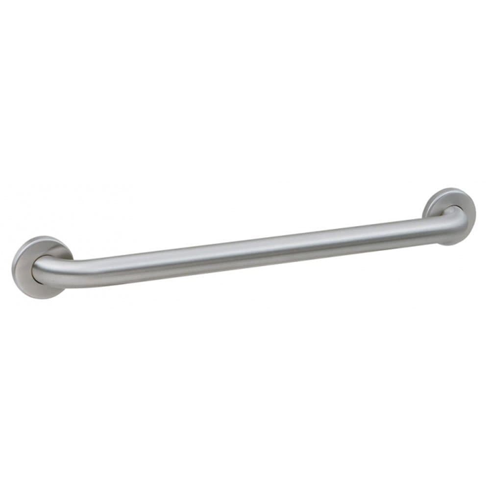 Bobrick 42-Inch Straight Grab Bar, ADA Compliant Bathroom Safety Rail, Satin Finish Stainless Steel with Concealed Mounting Flange, Ideal for Commercial and Residential Bathtubs & Showers