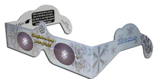 Snowflake Holiday Specs 3D Glasses for Christmas Lights