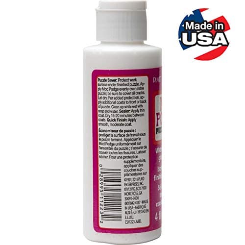 Mod Podge Waterbase Sealer, Glue and Finish (4-Ounce), CS11223 Puzzle Saver