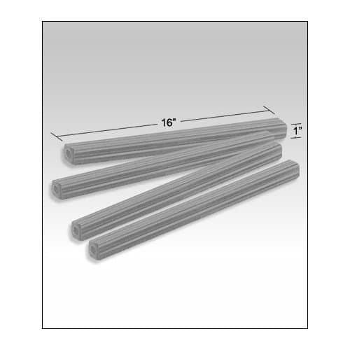 Checkout Lane Divider, 1 " x 1" x 16" Gray