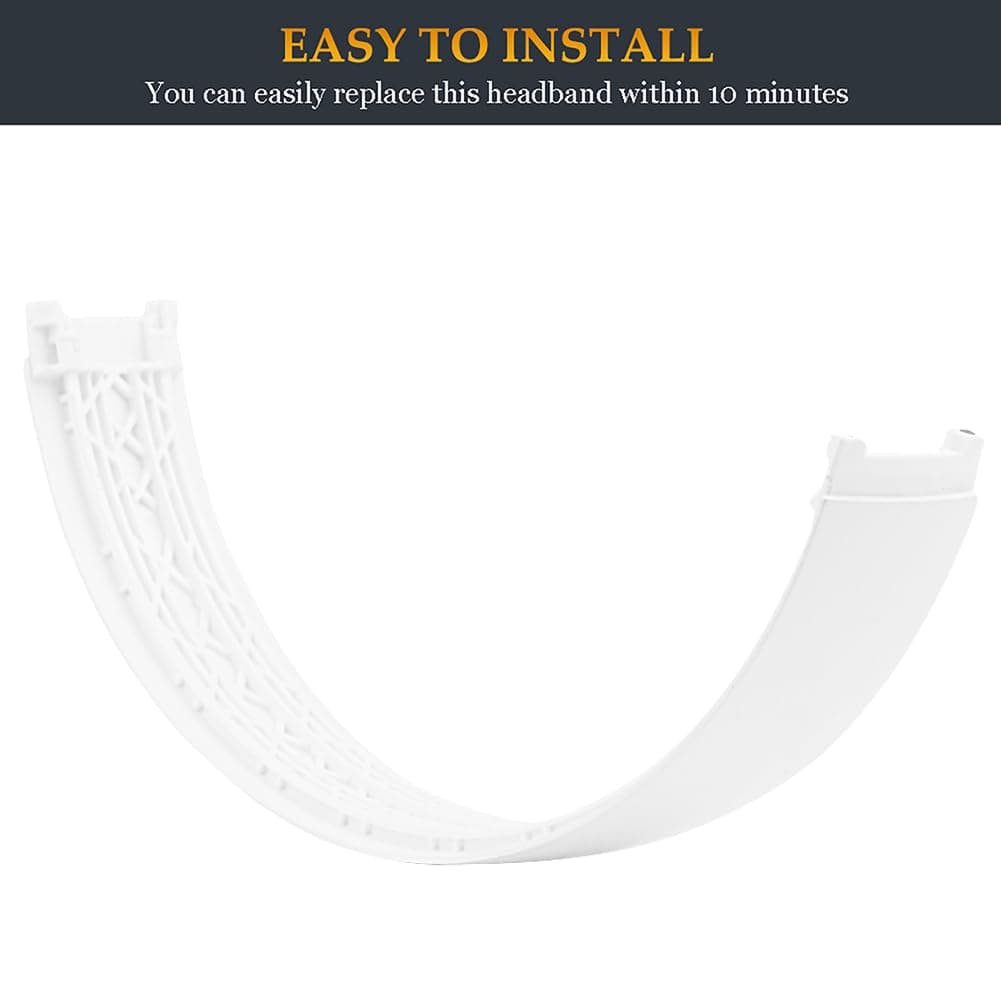 Studio 3 Replacement Headband OEM Quality Arch Band Repair Kit Parts Compatible with Beats by Dre Studio 3/A1914 Studio2 Wired/Wireless Headphones (White)