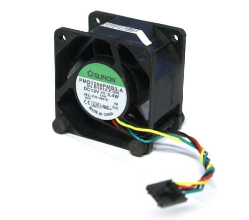 San Ace 60 9G0612P1M031 Computer Case Cooling Fan and Shroud Assembly Or Compatible Fan, For The Dell Optiplex GX620, 745, 755, and SX280 Ultra Small Form Factor (USFF) Systems, 12Volts~0.35Amps, 4-Pin Connector, 60mm x 60mm x 38mm, Compatible Dell Part Numbers: U8679, U1295, JT782, KR024, Compatible Sunon Part Number: PMD1206PMB3-A