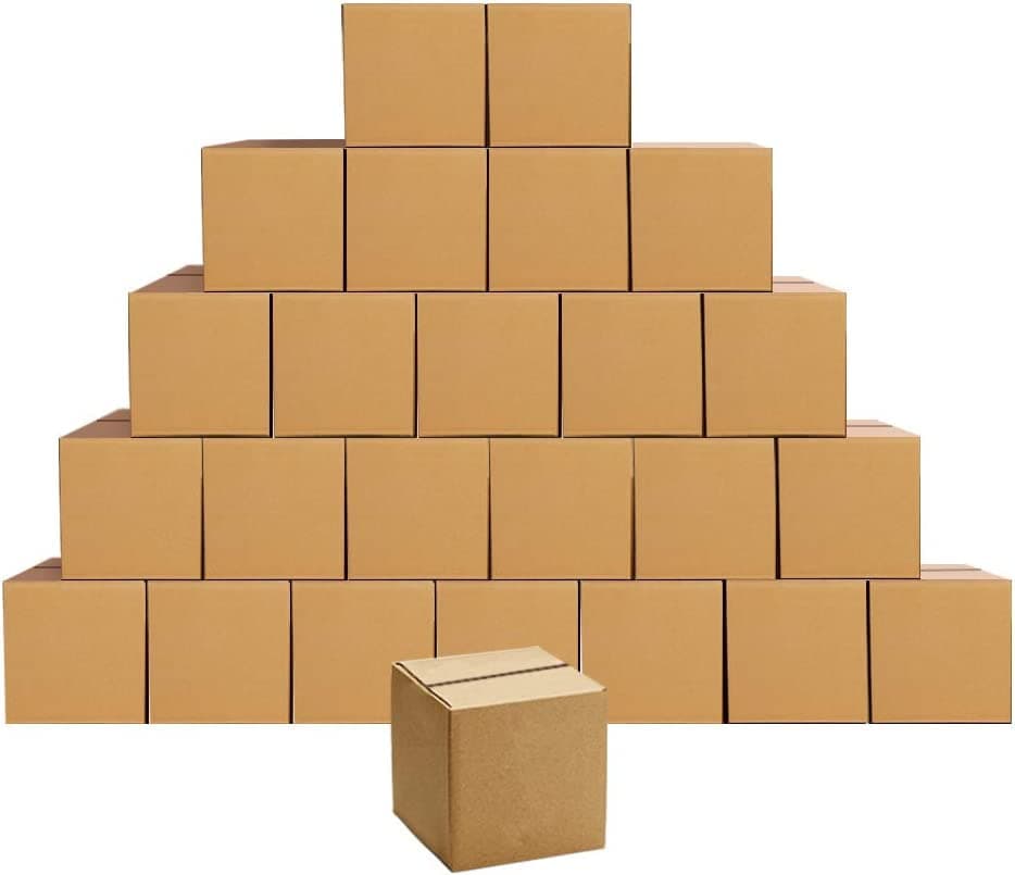 Brown Cardboard Boxes, Packing Boxes for Small Items, Toys, Stationery and Christmas Packages, Shipping Postal Boxes for Packing Storage, pack of 50 - 4 X 4 X 5