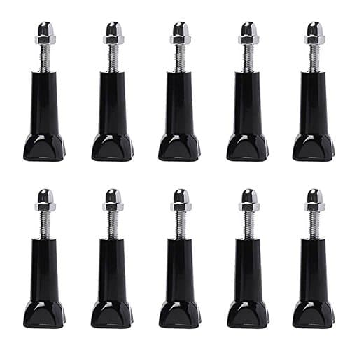 Impact Imagery - 10 Pack Set - Stainless Steel Long Thumb Screws with Acorn End Nuts for Gopro Camera - Essential Replacement Accessory for Any Gopro Hero Black or Silver Editions - SJ4000 and SJ5000