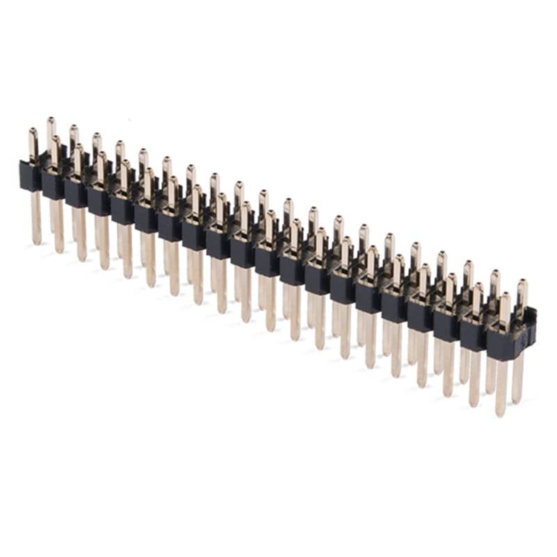 Break-Away 0.1" 2x20-pin Strip Dual Male Header Compatible with Raspberry Pi Zero GPIO(Pack of 10)