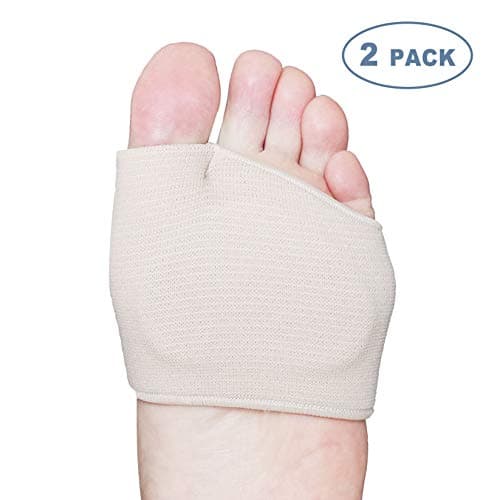 Hecmoks Metatarsal Pads Ball of Foot Cushions - Soft Gel Ball of Foot Pads - Mortons Neuroma Callus Metatarsal Foot Pain Relief Bunion Forefoot Cushioning Relief Women Men