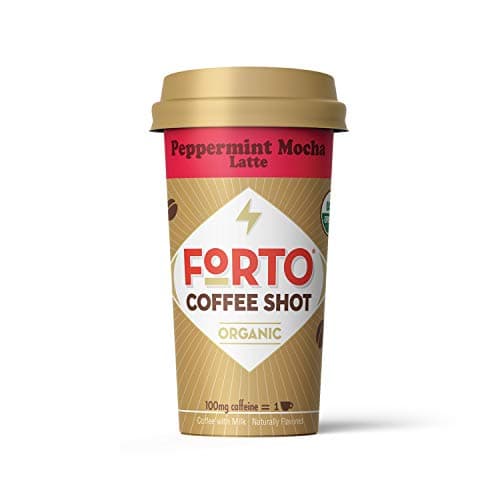 FORTO Coffee Shots - 100mg Caffeine, Peppermint Mocha, LIMITED BATCH, Colombian cold brew in a ready-to-drink 2-ounce shot for a fast coffee energy boost, 6 pack