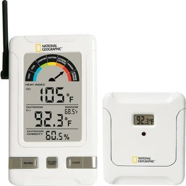 National Geographic Indoor/Outdoor Humidex Thermometer