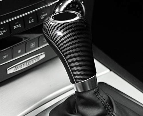 HOTRIMWORLD Black Center Console Gear Shift Knob Trim Cover for Mercedes-Benz C Class W203 W204 S204 2004-2013