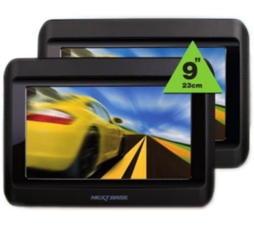 NEXTBASE Click 9 Lite Duo DVD Player/Screen Kit + Infrared Headset + Mount for DVDock Portable DVD Player