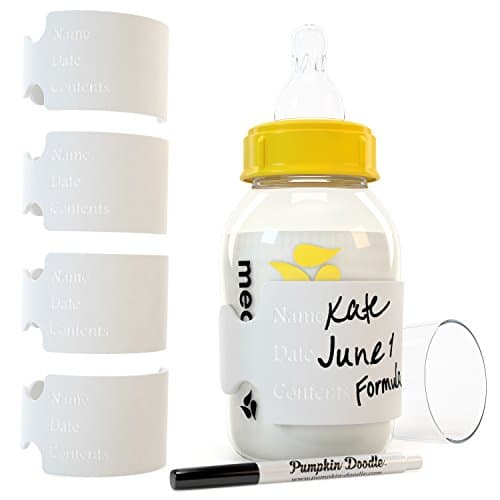 Pumpkin Doodle The Original Write and Reuse Baby Bottle Labels for Daycare