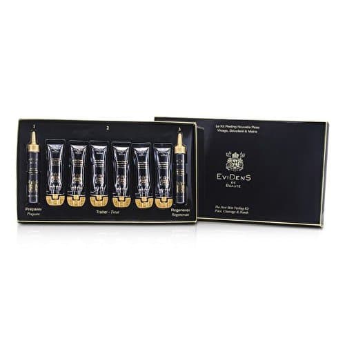 Evidens De Beaute - The New Skin Peeling Kit (For Face, Cleavage & Hands): Peeling Base 20ml + Serum 20ml + Peeling Gel 6ml - 8pcs
