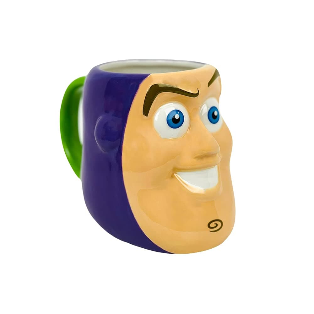 RALME Pixar Toy Story Mug with 3D Buzz Lightyear Face, Extra Large 20 oz. Ceramic Tea or Coffee Cup