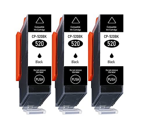 3 cc Series Only Black Printer Ink Cartridges for Canon PGI550 With chip and level indicator for Canon Pixma IP7200, IP7250 Compatible With PGI550BK, MG5400, MG5600 MG5500, MG5550, MG5650, MG5655