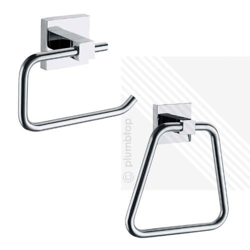 Arian Pro - Bathroom Accessories - Toilet Roll Holder and Towel Ring