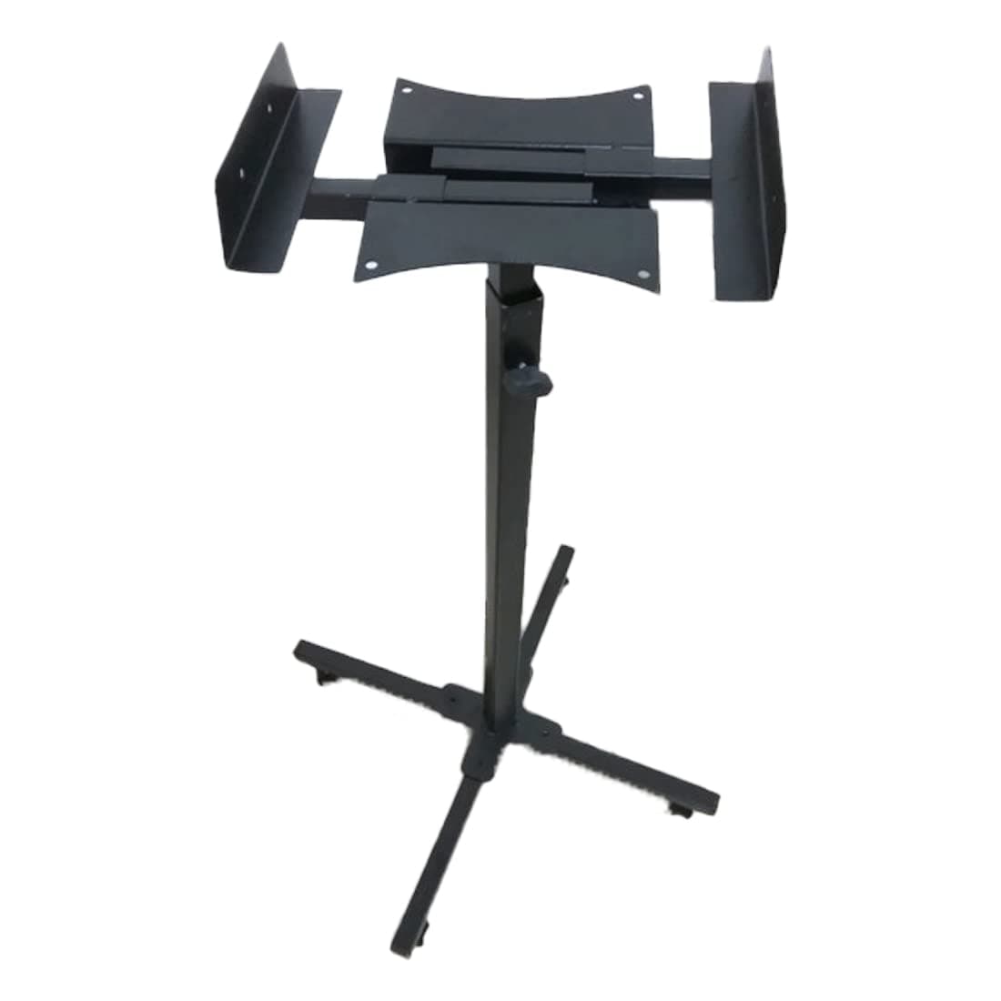 Smart Shelter 2 Height Adjustable Satellite Speaker Stands Mounts Heavy Duty Floor Surround Sound Satellite Small Bookshelf Speakers Stand for 64cm to 110cm | 100% Made of Metal (Pack of 2 Stands)