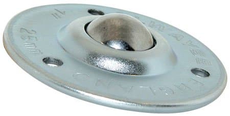 SKF USA Inc SKF-1008 Countersunk Flange-Mount Ball Transfer SKF Ball Transfer, Low Profile - Metric