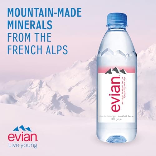 Evian Prestige Mineral Water 24 Bottles 500 ml