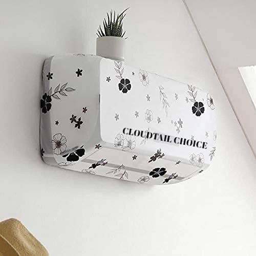 CLOUDTAIL CHOICE Air Conditioning Dust Cover Waterproof Folding Ac Cover for Spilt Ac for 1.5 Tone AC (Assorted Color & Design) (110x33x31cm) Pack of 1