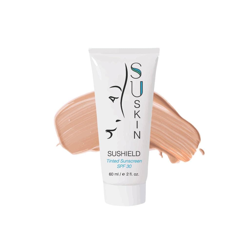 Su-SkinTinted Mineral SPF Moisturizer for Face, SuShield 30 SPF, All Natural Care with UVA/UVB Protection