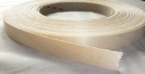 Pre Glued Iron on Birch Wood Veneer Edging Tape, 22mm x 10metres, Fast Dispatch*