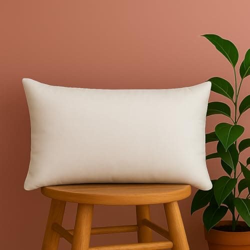 Trendy Home 12x20 Throw Pillow Insert, Cushion Sham Stuffer Hypoallergenic, Lumbar Support Decorative Home Outdoor Couch Bed Pillow Filler (Non Woven)