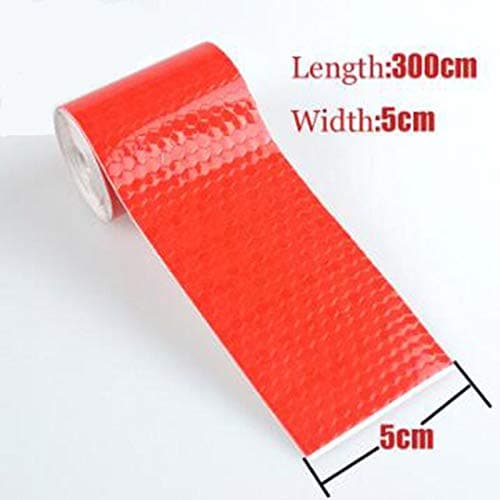 Reflective Tape 3 Rolls Safety Warning Tapes Red/White/Yellow/Reflector Conspicuity Caution Warning Sticker High Intensity Durable Waterproof Sticky Enough( 2 inch × 3.28 Yard)
