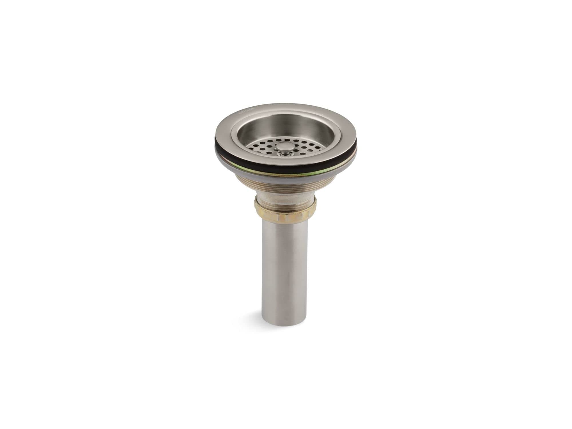 KOHLER K-8801-BN Duostrainer Sink Strainer, Vibrant Brushed Nickel