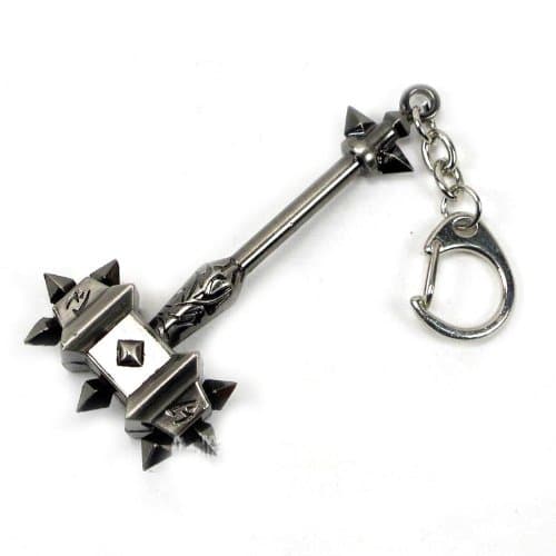 Tanboo World Of Warcraft Ragnaros RAG Orange Hammer Keychain Pendants Cosplay,with Tanboo Card and Gift Box