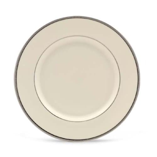 Lenox Tuxedo Platinum Dinner Plate, Ivory