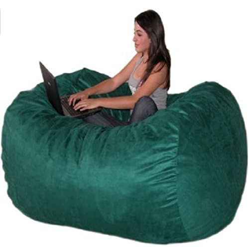 Cozy Large Bean Bag Chairs Factory Direct Sack Store 6 Foam Filled Comfort Hunter Color