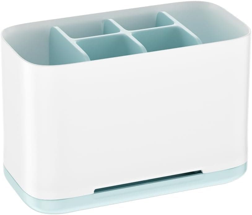 LEAWALL Plastic Multipurpose Toothbrush Caddy for Bathroom | Tooth Brush Holder for Wash Basin (Multicolor)