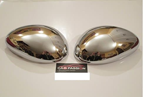 Polished Chrome Mirrors Covers - One Pair