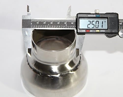 Universal SS Exhaust Piping Reducer 2.5" to 4" O.D For Honda Civic Audi Toyota