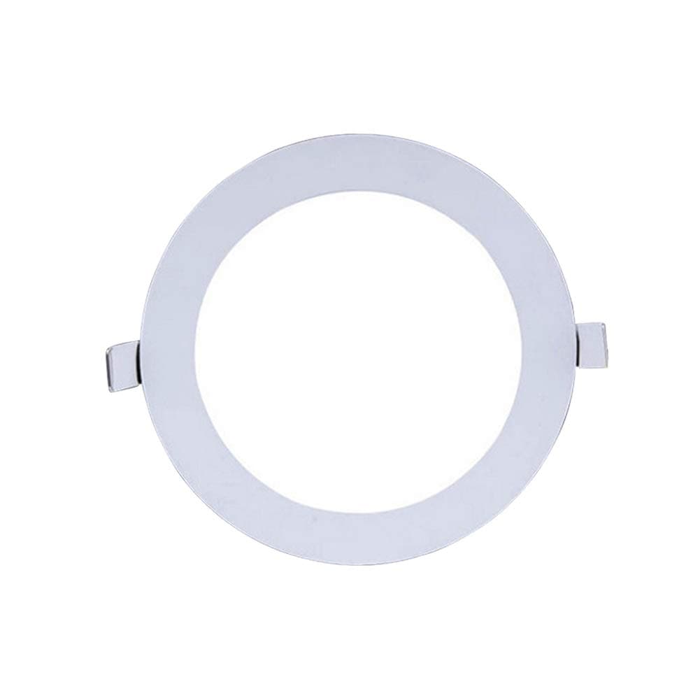 Magood 18W 8inch Ultra-Thin LED Panel Light Round Recessed Downlight, 6500K White LED Ceiling Lights for Office, Mall, Home, Corridor, Living Room, Bathroom (White, 18W)