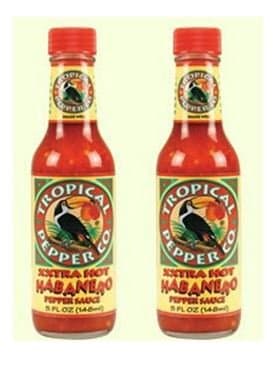 Tropical Pepper Company XXtra Hot Habanero Pepper Sauce - 5 oz (Pack of 2)