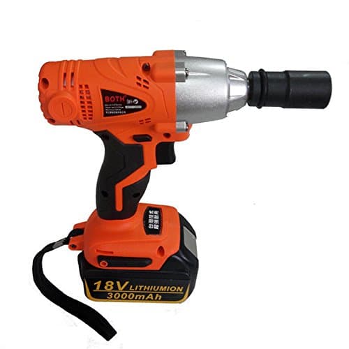 BOTH 1/2'' Li-ion 18V 4.0Ah 320N.m 0-3100BPM Electric Impact Wrench Car Tyre Wheel Wrench Cordless Impact Spanner Wrench Set