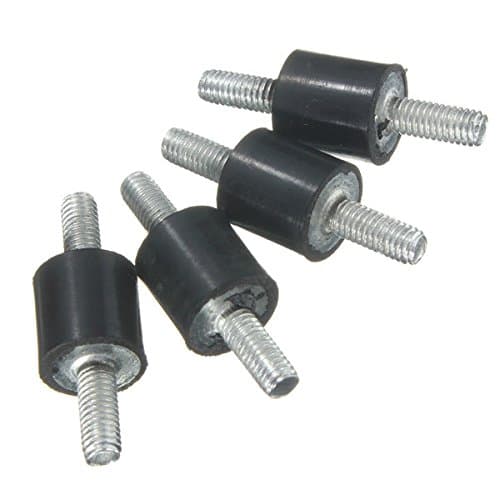 EsportsMJJ 4pcs M3 8x8mm Rubber Mounts Double Ends Screw Anti-Vibration Mount Rubber Shock Absorber