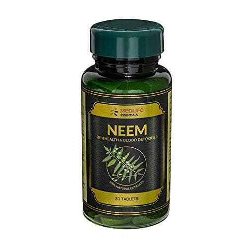 Medlife Essentials Neem For A Glowing and Healthier Skin, Anti-Aging, Skin Wellness | Helps in Blood Purify | Purifier Skin Wellness, Body Detox Supplement - 30 Tablets