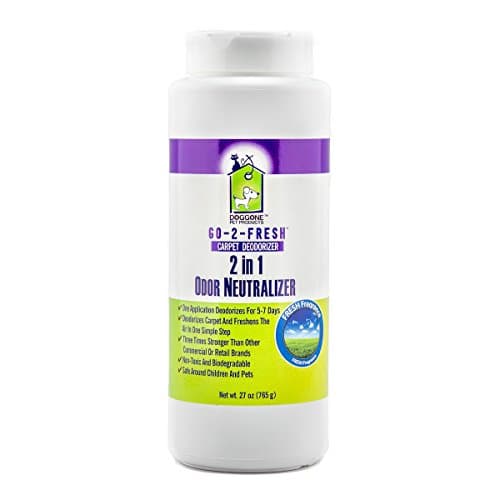 Carpet Deodorizer, Odor Neutralizer & Room Air Freshener by Doggone Pet Products - Neutralizes Funky House Odors Caused By Trashcans, Cigarettes, Pet Cages, Dog and Cat Pee, Vomit, Urine & Malodors