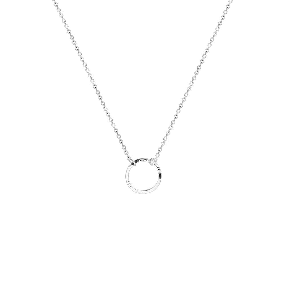 Pendant Necklace Gold Choker Layered Coin Open Karma Circle Full New Crescent Moon 14K Gold Plated Dainty Simple Moon Phase Jewelry for Women Gift