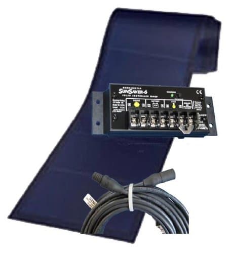 136 Watts Solar Battery Charger Kit for 24V batteries. Includes all major components.