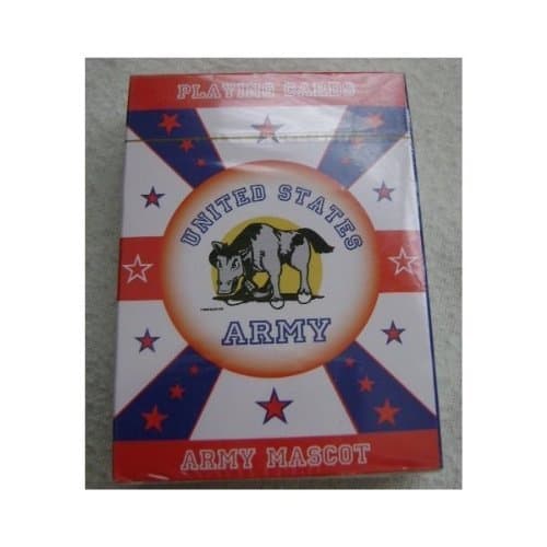 Official Army Playing Cards with Army Mascot