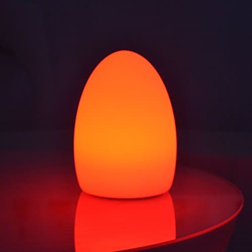 Salala LED Living Room Lamp Rechargeable and Waterproof, Color change by Remote Control (Egg 8.5'')