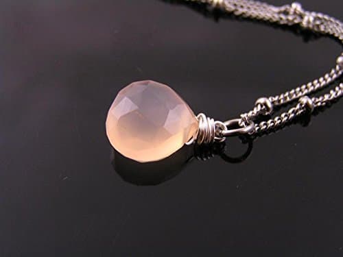 Peach Chalcedony Necklace