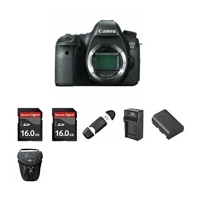 Canon EOS 6D Digital SLR Camera Body, 32 GB and More