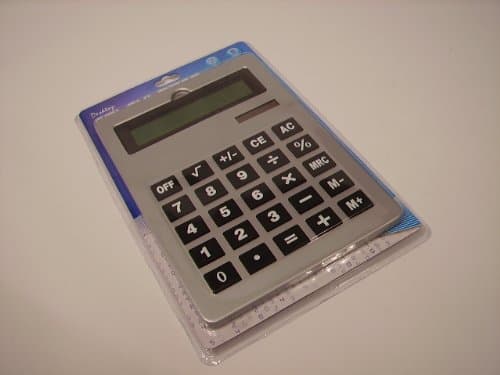 GIANT LARGE DISPLAY BIG BUTTON A4 DESKTOP CALCULATOR
